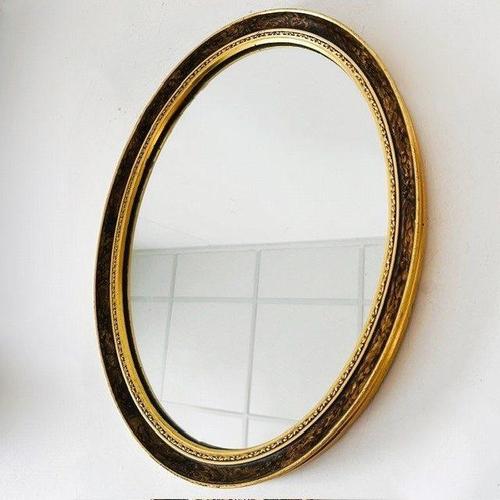 Vintage Hollywood Regency Oval Mirror from Pieterman, 1960s For Sale - Image 5 of 9