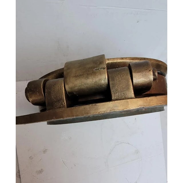 1940s Ship Porthole in Brass, 1940s For Sale - Image 5 of 6