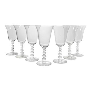 1960s Imperial “Candlewick (Clear)” Set of 7 Water Glasses For Sale