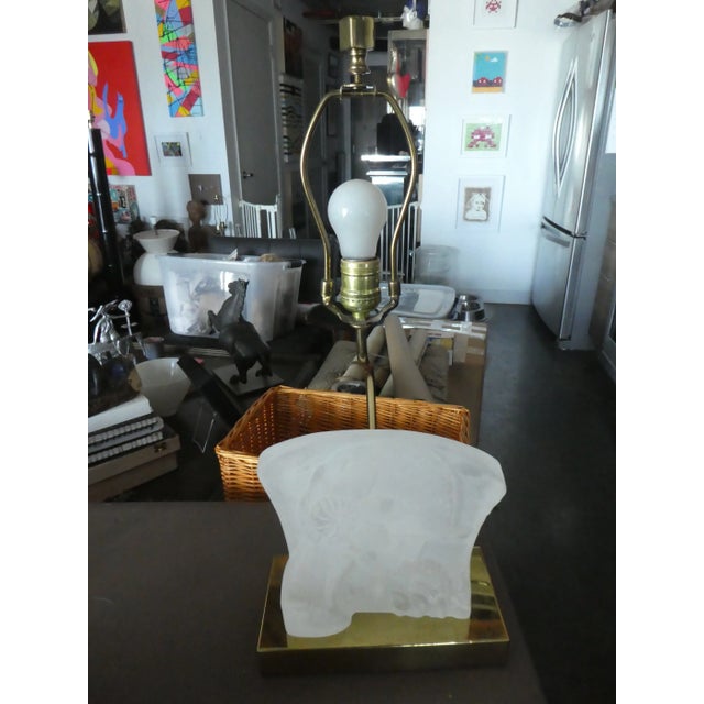 Beth Weissman Illuminated Lucite Lamp For Sale - Image 9 of 10