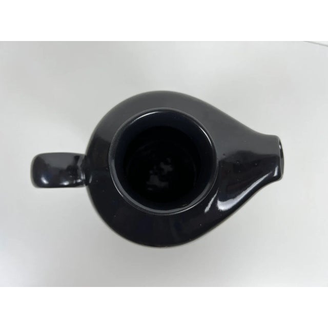 Mid-Century Modern Jane and Gordon Martz Black Ceramic Pitcher for Marshall Studios For Sale - Image 3 of 11