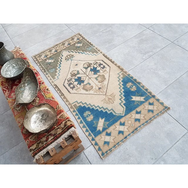 1950s Handmade wool and cotton rug in Turkish Anatolian Carpet, Vintage Area Rug, Turkish Vintage Anatolian Rug, Handmade...