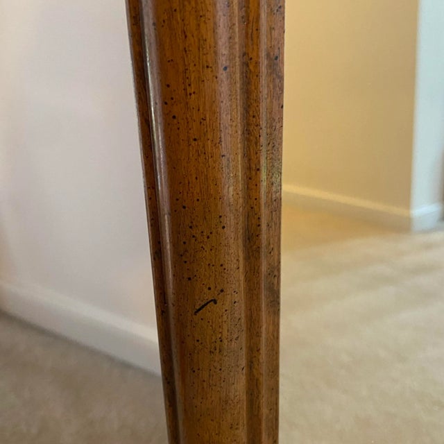 Ethan Allen Vintage 1980s Ethan Allen Classic Manor Solid Maple Wall Mirror For Sale - Image 4 of 10