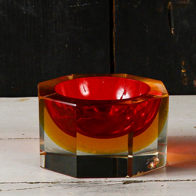 Glass Ashtray in the style of Flavio Poli For Sale - Image 9 of 11
