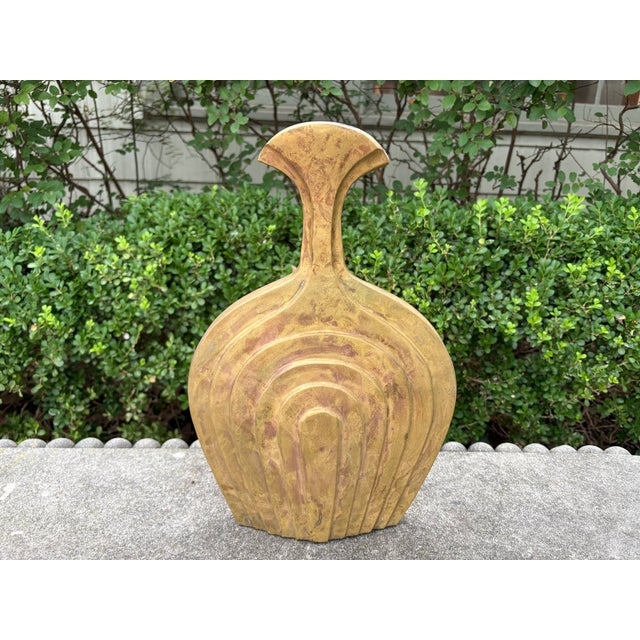 Italian Modern Brass Vase For Sale - Image 11 of 11
