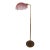 Violet Art Glass Clam Shell Floor Lamp With Brass Base, 1960s France For Sale