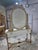 1960s French Louis XVI Entryway Console Table with Oval Mirror Marble Top For Sale In Orlando - Image 6 of 6