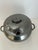 Juliska stoneware brushed pewter. 2 pieces. A lid and tureen. Have original box. Holds 4 quarts. Cut out in lid for a ladle.