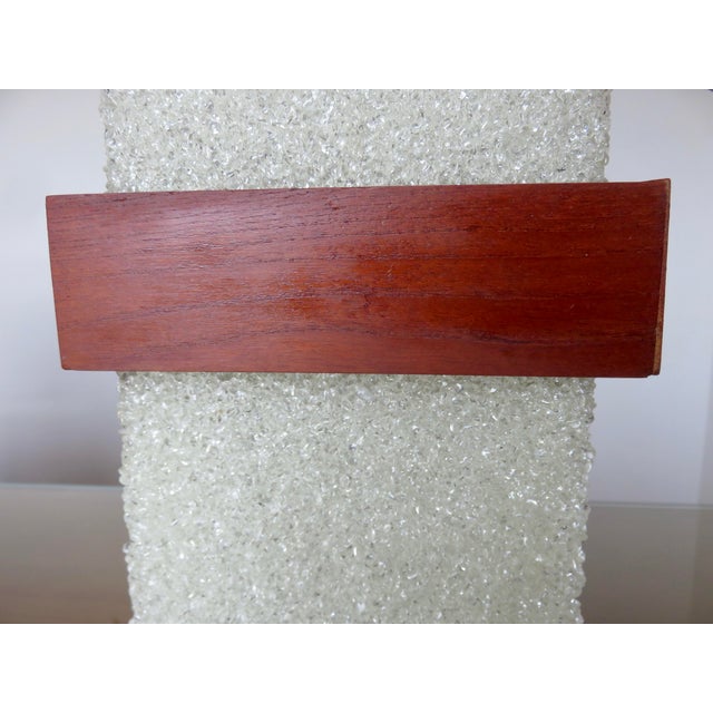 Wood Scandinavian Pendant Lights in Acrylic and Teak, 1970s, Set of 2 For Sale - Image 7 of 18