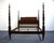Hickory Chair Furniture Company Hickory Chair Mahogany Traditional Style King Size Twist-Turned Four Poster Bed W. Pineapple Accents For Sale - Image 4 of 8