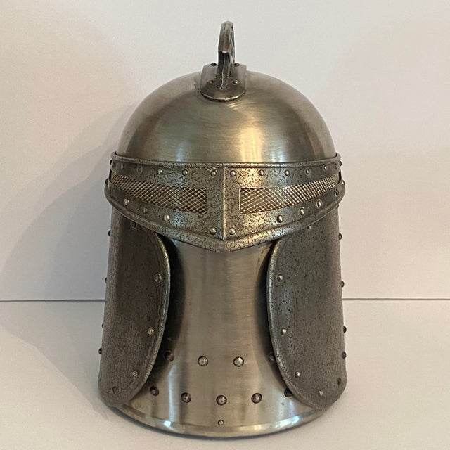 Silver Knight's Helmet Ice Bucket by Seymour Mann Camelot For Sale - Image 8 of 14