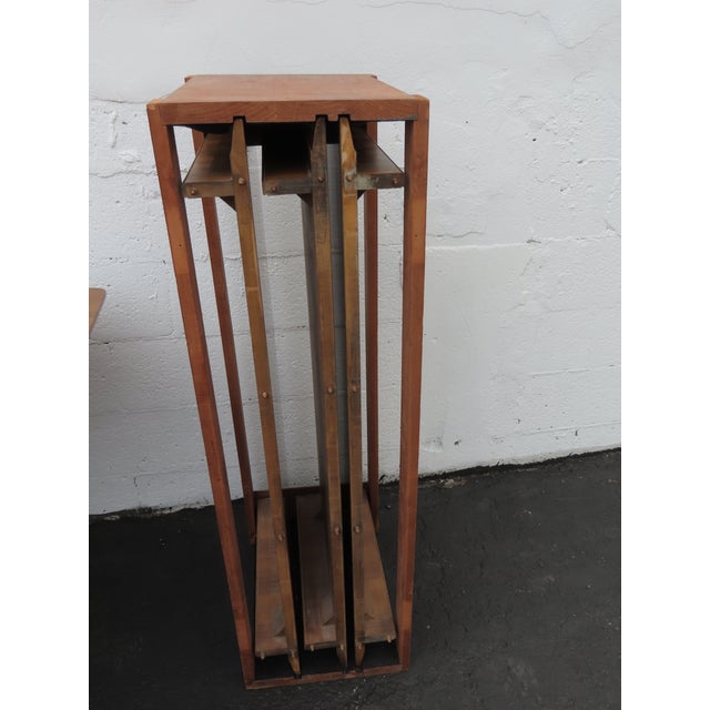 Wood Mid Century Modern Extra Long Dining Table With 3 Leaves 6426 For Sale - Image 7 of 18