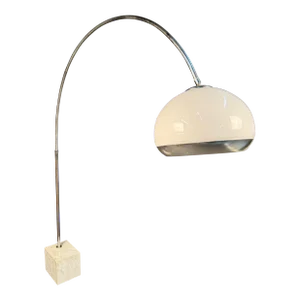 1970s Harvey Guzzini Attibuted Arc Floor Lamp