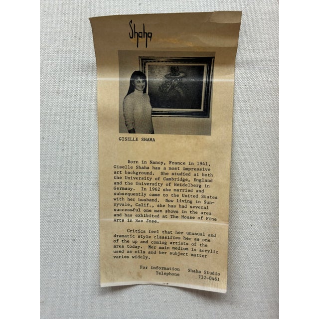 Figurative Giselle Shaha Colorful Mid-Century Figurative For Sale - Image 3 of 5