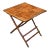 Vintage Coastal Split Bamboo Folding Table For Sale