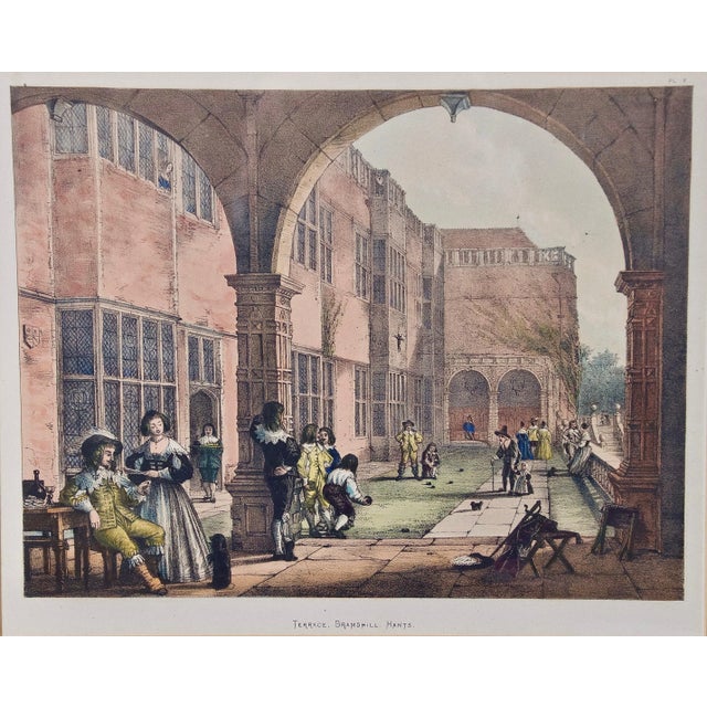 Joseph NashA Pair of Framed 19th Century Colored Lithographs of Tudor Scenes by Joseph Nash, 1839-1849 For Sale - Image 10 of 12
