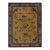 Antique Indochinese Art Deco Rug in Gold With Kirin Pictorials, From Rug & Kilim For Sale