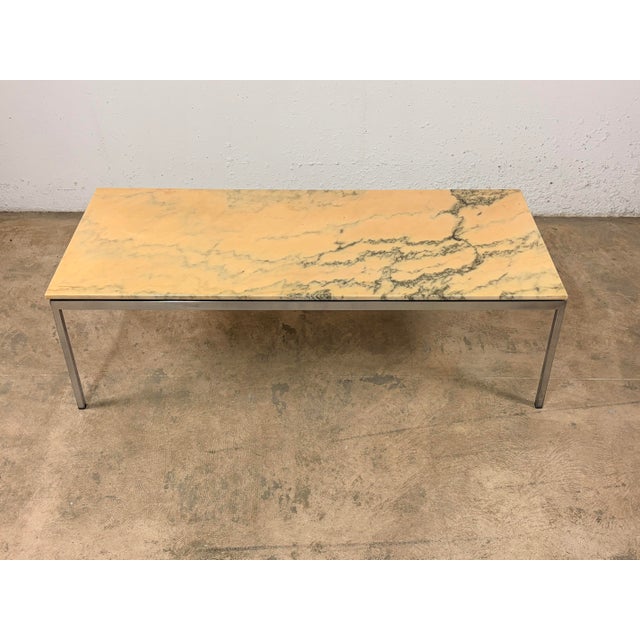 Mid-Century Modern Marble Coffee Table by Florence Knoll for Knoll International, 1970s For Sale - Image 3 of 15