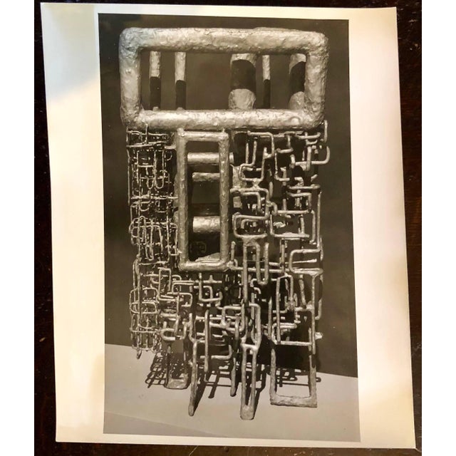 Abstract Expressionism John Reed, Vintage Silver Gelatin Photo of Ibram Lassaw Modernist Sculpture (Photograph) For Sale - Image 3 of 3