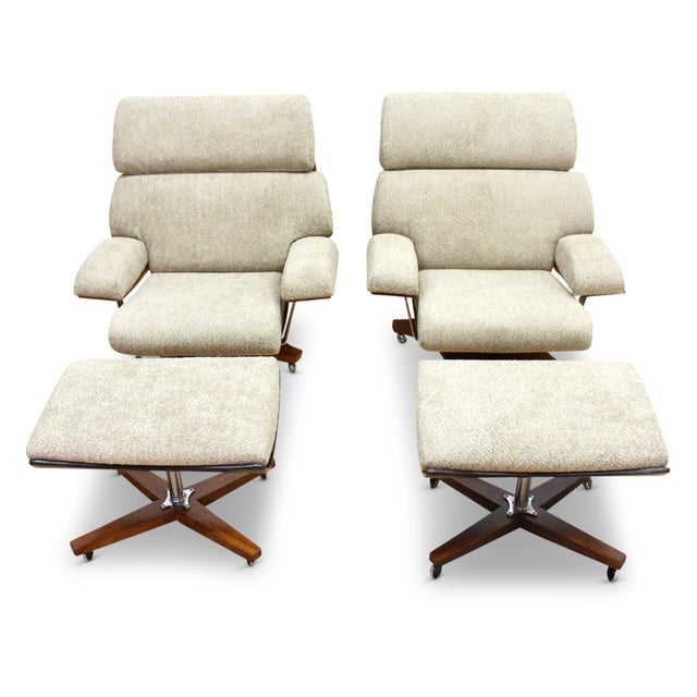 Pair of Mid Century Housemaster Lounge Chairs Attributed to G Plan For Sale - Image 9 of 18