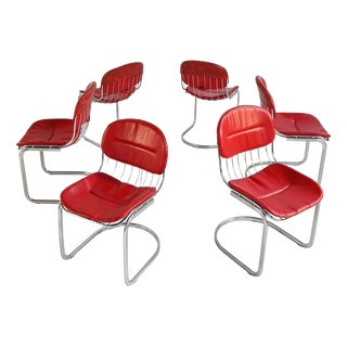 Chairs attributed to Gastone Rinaldi, 1970s, Set of 6 For Sale