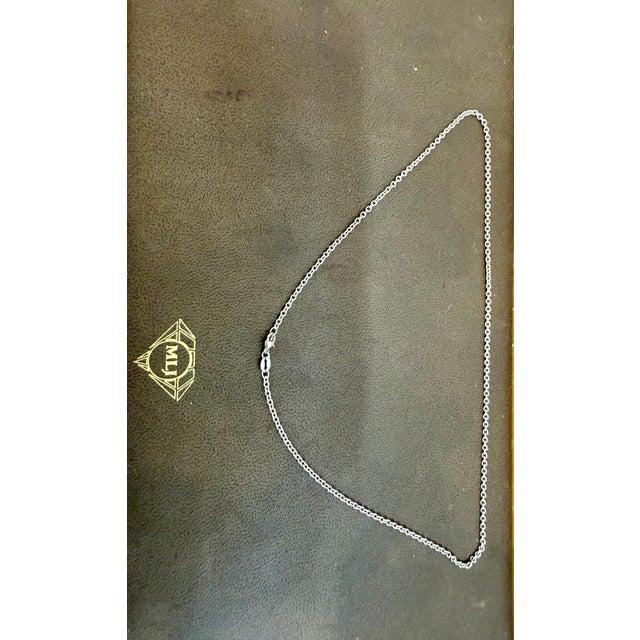 Diamond-Cut Cable Chain Necklace - Platinum - 18 Inch, 10 Gm For Sale In New York - Image 6 of 8
