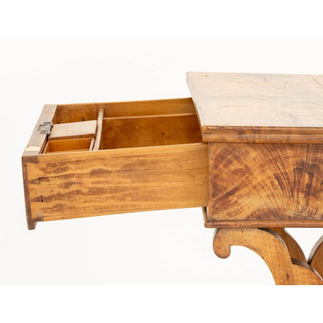 Wood Louis XV Style Walnut Sewing Table For Sale - Image 7 of 9
