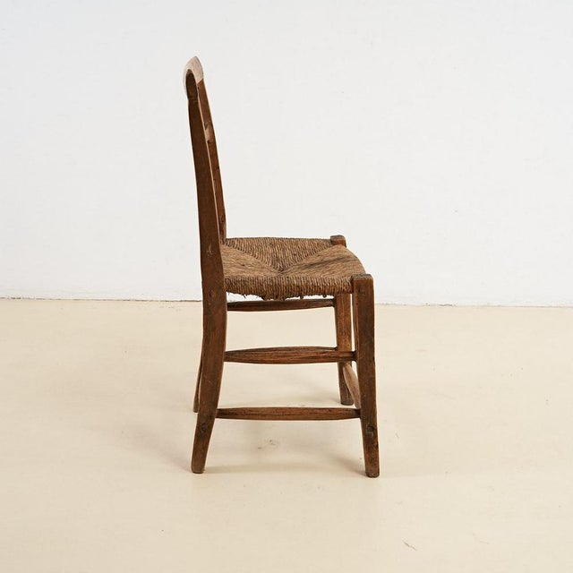 Vintage Handcrafted Wood Chair For Sale - Image 4 of 6