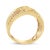 Haus of Brilliance 10K Yellow Gold Plated .925 Sterling Silver 1 1/2 Cttw Diamond Channel Band (Champagne Color, I2-I3 EVS1010 For Sale - Image 4 of 6