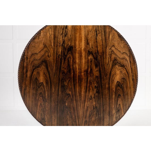 Antique Scottish Regency Rosewood Centre Table, 1800s For Sale - Image 11 of 14
