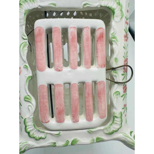 Coastal Vintage Ceramic Birdcage For Sale - Image 3 of 8