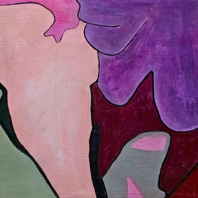 "The Wash and Fold", Acrylic on Canvas Painting For Sale - Image 4 of 4