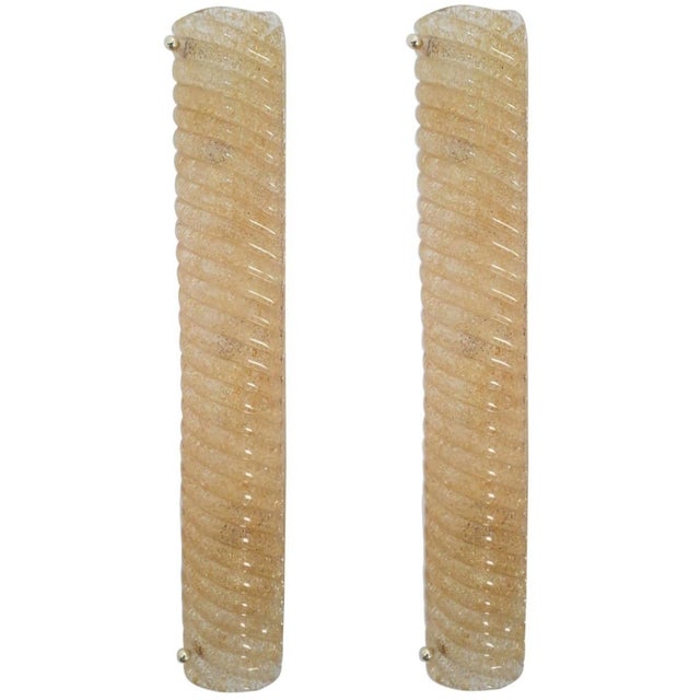 Italian 1960s Canale Sconces by Barovier E Toso. Italy - Set of Four For Sale - Image 3 of 7