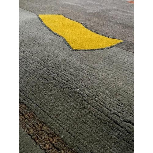 This distinctive Tisca wool rug was produced in the French Tisca workshops during the 1980s, a period when the company...