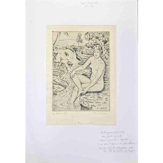 Paul Emile Colin, Bath, Etching, Mid-20th Century For Sale
