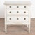 Gustavian (Swedish) Late 19th Century Swedish White Gustavian Style Small Chest of Three Drawers Nightstand For Sale - Image 3 of 12