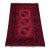 Red Turkmen Bokhara Hand-Knotted Wool Rug - 4'6" X 6'4" For Sale