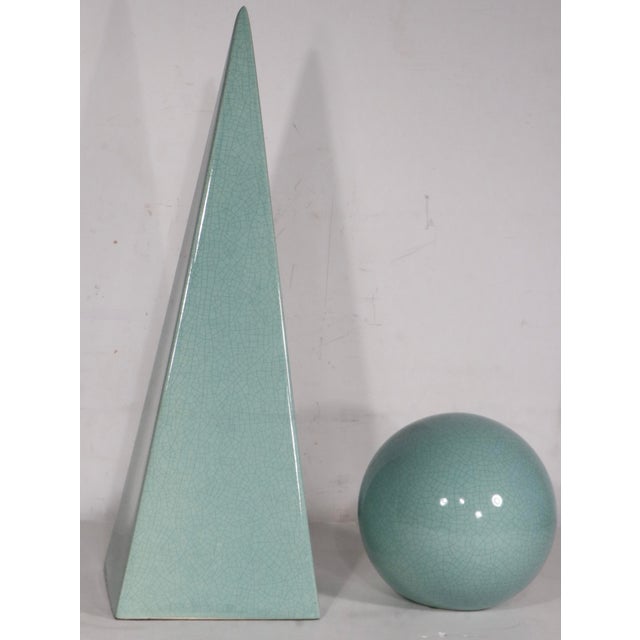 Ceramic Ceramic Trylon and Perisphere by California Pottery Maker Jaru Circa 1985 For Sale - Image 7 of 15