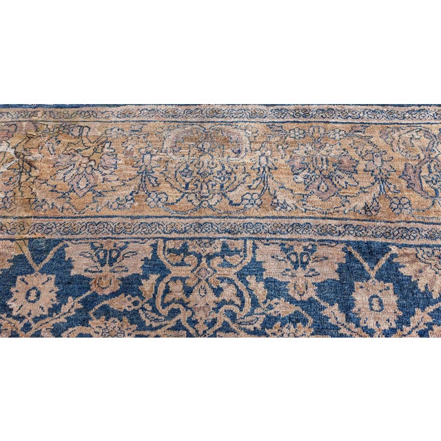 Persian Fine Antique Persian Sultanabad Handmade Wool Rug For Sale - Image 3 of 9
