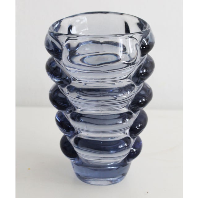 1960s Vintage Bohemian Glass Vase by Vladislav Urban for Hermanova Hut Glasswork, 1962 For Sale - Image 5 of 15