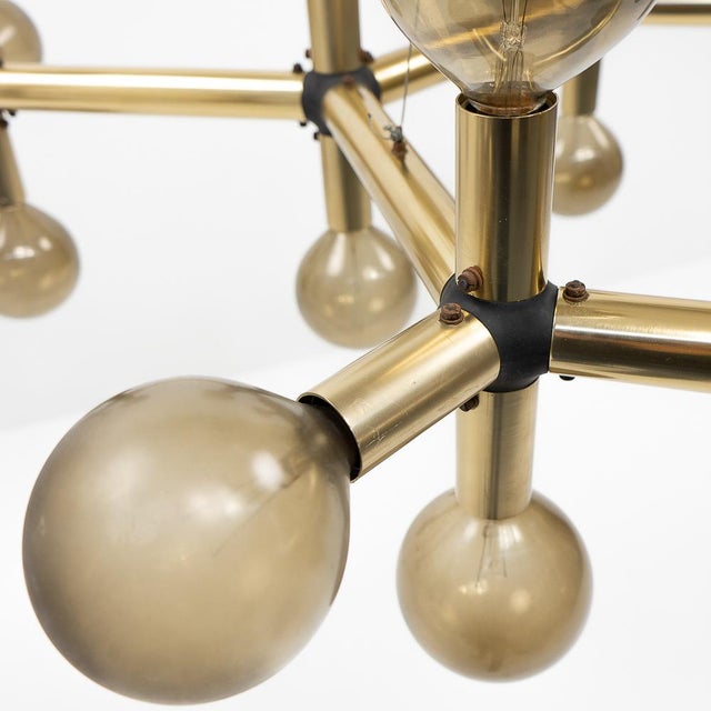Atomic Ceiling Lamp by Haussmann for Swisslamps International, 1960s For Sale - Image 9 of 16