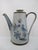 Ken Edwards El Palomar Blue Stoneware Bird & Flower Mexican Pottery Coffee Pot For Sale - Image 4 of 14