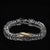 Late 20th Century Late 20th Century Sterling Silver Link Bracelet With Goldy Bars For Sale - Image 5 of 6
