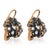 1920s 1920s Pair of Victorian Style 4.89 Carat Old Mine Diamond 18k Gold Silver Cluster Earrings For Sale - Image 5 of 5