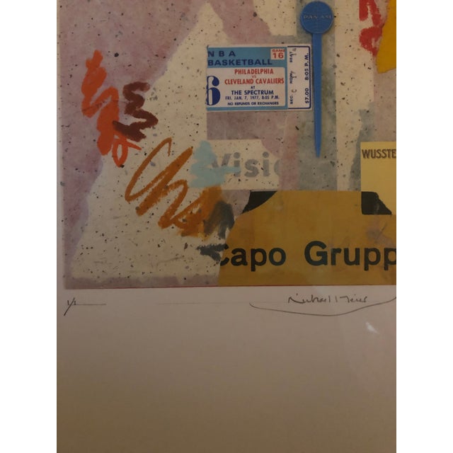 Richard Meier Contemporary Abstract Collage by Richard Meier, Framed For Sale - Image 4 of 5