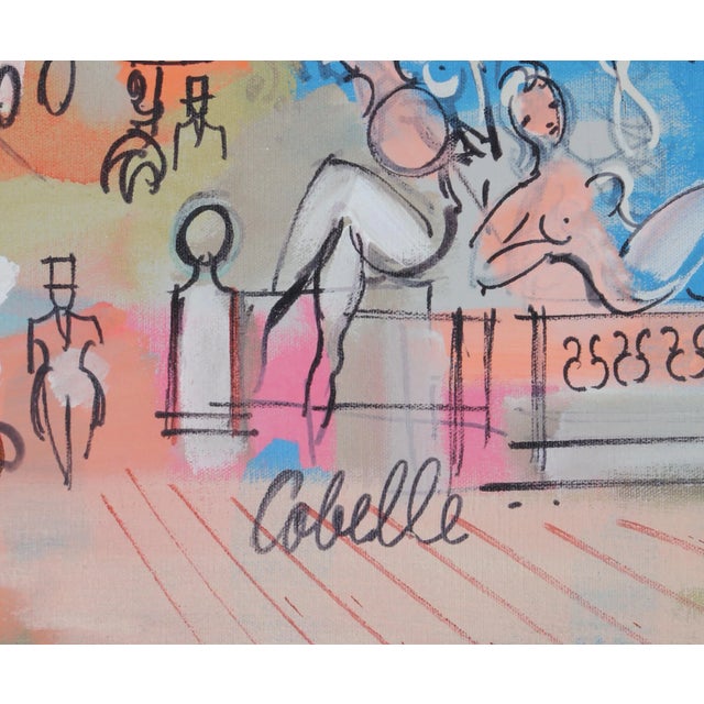 Artist: Charles Cobelle, French (1902 - 1994) Title: Paris, France 10 Year: circa 1960 Medium: Acrylic on Canvas, signed...