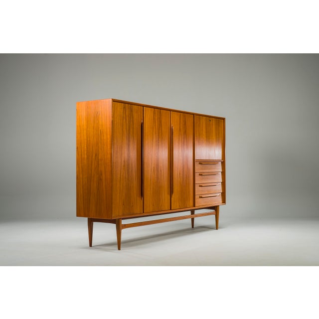 Mid-Century Teak Type Rt 200 Highboard in Teak by Heinrich Riestenpatt for RT Möbel, 1960s For Sale - Image 9 of 18