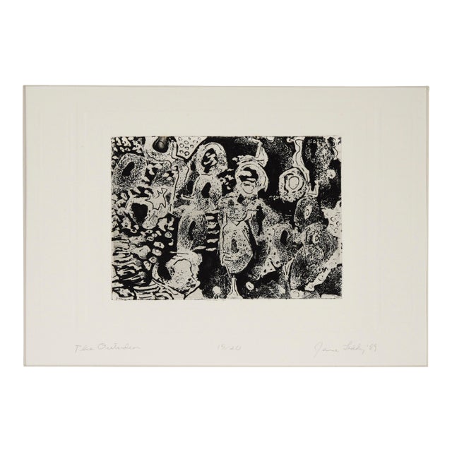 "The Outsider" - Original 1989 Screen Print by Jane Leddy For Sale