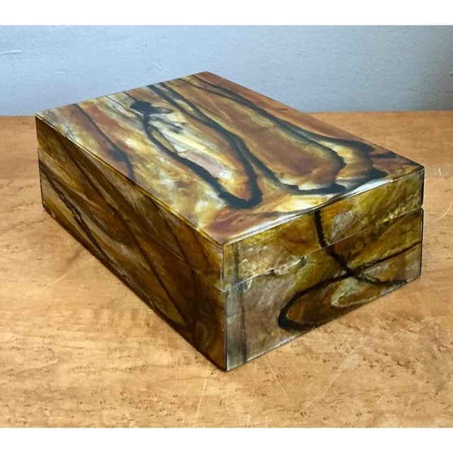 Late 20th Century Vintage Abstract Resin Box For Sale - Image 5 of 12
