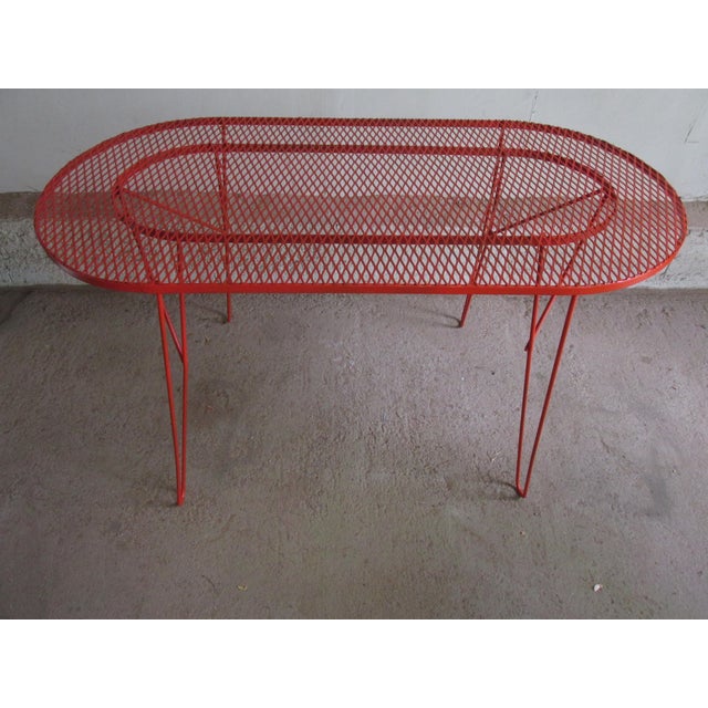 Modernist Architectural Style Painted Steel Cocktail Table Circa 1960 For Sale In New York - Image 6 of 9